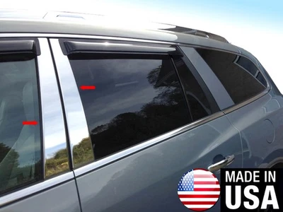 TYGER For 2007-2017 Buick Enclave 4PC Stainless Steel Chrome Pillar Post Trim - Image 1 of 4