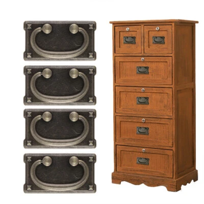 4x Drop Ring Pull Handles Kitchen Cupboard Cabinet Dresser Door Drawer Handle UK - Image 1 of 4