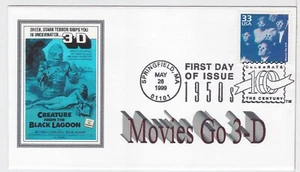 TurtlesTradingPost- 3D Movies- 1950s- 1999 #3187o FDC- Great Southern Cachet - Picture 1 of 2