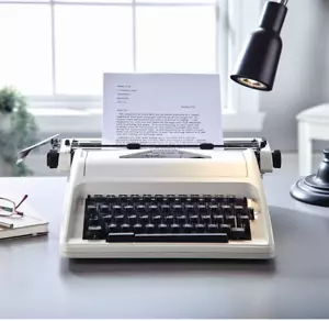 Máquina de escribir manual portátil tradicional - fácil de usar (estuche de transporte incluido) - Imagen 1 de 11