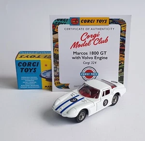 Corgi Model Club no. 324, Marcos 1800 GT, Racing no. 9 Superb Mint Condition - Picture 1 of 15