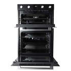 Cooke & Lewis CLELDO105 Built-in Double oven - Mirrored black-8586