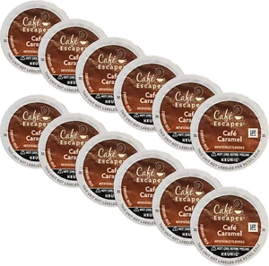Cafe Escapes Keurig Brewed Cafe Caramel K-Cup Packs - 12 Count (Packaging May Va - Picture 1 of 12