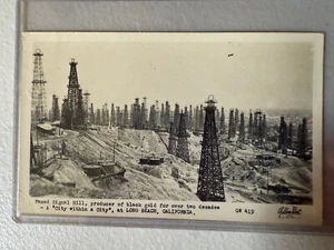 Long Beach California Oil Fields Signal Hill 1900s-20s THREE Vintage Postcards - Picture 1 of 10