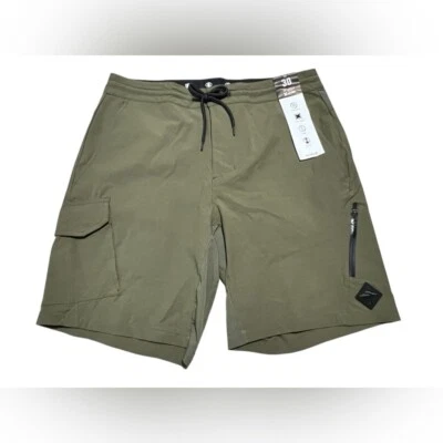 Pantalones cortos elásticos Hurley H2O Dri Nomad Cargo 19" verde oliva talla W30 para hombre Foto 1 de 4