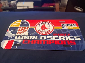 Boston Red Sox 2007 World Series Champions Vanity License Plate Auto Tag MLB - Picture 1 of 1