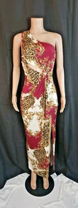 Maxikleid Burgunderrot Brokat - Bild 1 von 7