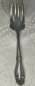 Forchetta per insalata vintage raro modello Wm Rogers Special 1898 Blenheim placcato argento - Foto 1 di 6