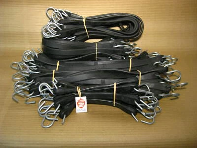 50 Mix Tarp Straps Heavy Duty REAL JB NATURAL RUBBER Bungee Truck Tarp Tie Down Foto 1 de 4
