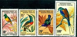 1965 Birds, rullo abissino, uccellino pigmeo, uccellino dal ventre di oliva, Alto Volta, nuovo di zecca - Foto 1 di 2