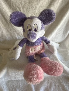 Disney Store lila rosa Plüsch Mickey glitzernd 14 cm - Bild 1 von 2