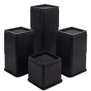BTSD-home 4 inch or 8 inch Bed Risers Heavy Duty Stackable Furniture Risers B... - Picture 1 of 7