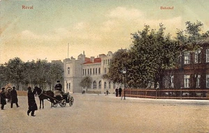 Estonia - TALLINN Reval - Railway station - Publ. R. von der Ley 609 - Picture 1 of 2