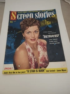 Screen Stories Magazine August 1954 Lana Turner, Judy Garland "A Star is Born"!! - Picture 1 of 1