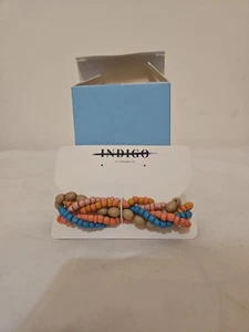 Indigo Authority Perlenarmband + Ohrring Set, neu in Geschenkbox! UVP-54$!! - Bild 1 von 3