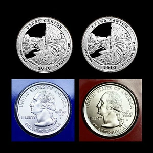 2010 P+D+S+S Grand Canyon ATB Quarters ~ Silver and Clad Mint Proof Set of Four - Picture 1 of 5