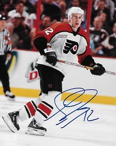 Autographed Philadelphia Flyers Simon Gagne 8x10 Photo #5 Original