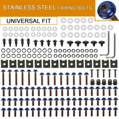 For BMW R1150RT R1100RT 1996-01 Stainless Steel Complete Fairing Screws Bolt Kit - Image 1 of 4