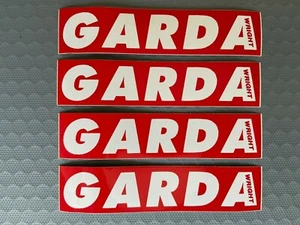Pegatina/gráfica original años 1990/2000 WRIGHT GARDA - x4 (Kart/karting) roja - Imagen 1 de 1