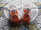 HAND KNITTED  BABY SHOES / BOOTIES 0-3 MONTHS 