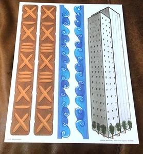 ALL MY MEMORIES ALL IN ONE TOPPERS EMBELLISHMENTS TRAVEL LANDMARKS 8 x 12"  * - Picture 1 of 1