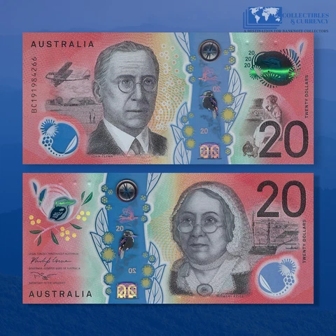 AUSTRALIA 20 Dollars 2019 UNC, P-64b, Polymer Banknotes Cover