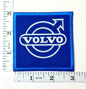 Gestickter Aufnäher - Blau & Weiß - NEU - Bügelbild - Volvo - Bild 1 von 1