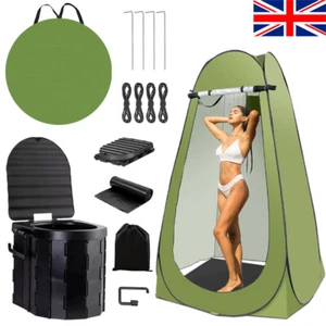 Pop-Up Privacy Tent Portable Outdoor Camping Shower Toilet Changing Room Hiking - Picture 1 of 29