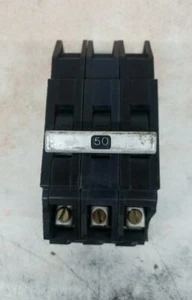 Zinsco Q24-3050 Q243050 50 AMP 3 pole 240V Plug In Breaker *Chipped - Picture 1 of 4