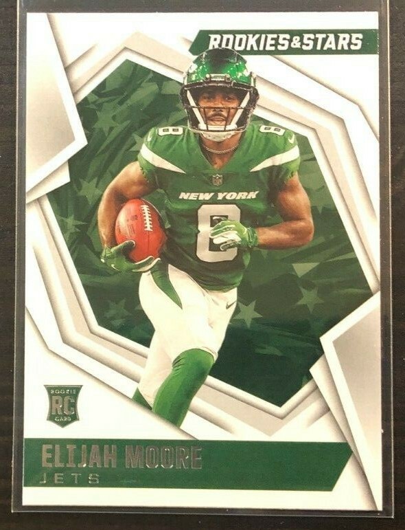 2021 Panini Rookies & Stars ELIJAH MOORE Rooke Card RC #116 Jets