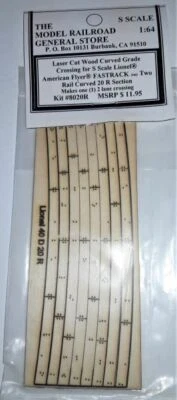 S Scale RR Crossing for Lionel(American Flyer) 20R 2-rail Curved Fastrack system - Image 1 of 4