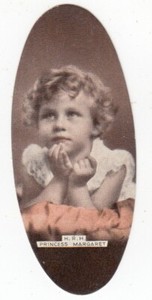 Vintage 1935 PRINCESS MARGARET Carreras Popular Personalities #7 Oval Card