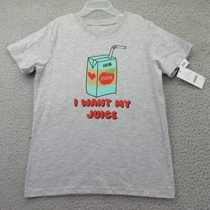 T-Shirt Kids' Consumables Short Sleeve Graphic Heather Gray Unisex Size-Small - Picture 1 of 7
