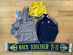 LEEDS UNITED ADIDAS/KAPPA BOYS AGE 11/12 YRS TRAINING /LEISURE BUNDLE - Picture 1 of 7