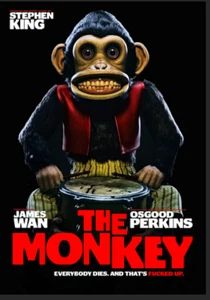 ✅ the monkey dvd 2025 Stephen King James Wan Osgood Perkins DISC-ONLY - Foto 1 di 2