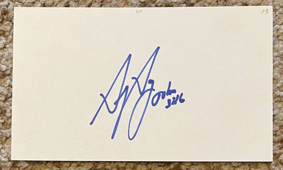 Cartão assinado por Greg Gagne - Estreia de Twins Royals 1983 - - Imagem 1 de 1