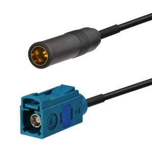 Car Head Unit FM AM Radio Stereo Aerial Antenna Adapter Convertor Cable 20cm - Picture 1 of 3