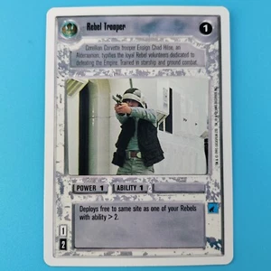1995 LucasFilm Star Wars CCG: "Rebel Trooper" AGOTADO coleccionable - Imagen 1 de 2