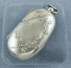 Antique 800 Silver Chatelaine Double Coin Holder Watch Fob Hallmarked Circa 1900