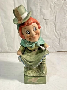 Mr. Lucky Series Mrs. Lucky Ceramic Decanter 1974 Hoffman Distilling Co. Irish - Picture 1 of 12