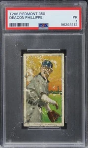 1909 T206 Piedmont 350 Deacon Phillippe PSA 1 PR - Picture 1 of 2