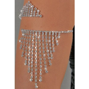 Damen Arm Sklave Geschirr Quaste Kette Obere Manschette Armband Armkettchen Armband Armreif - Bild 1 von 8