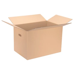 embalaje cajas plegables agujeros de agarre 600x400x400 mm 2 ejes KK-107G caja de mudanza - Imagen 1 de 47