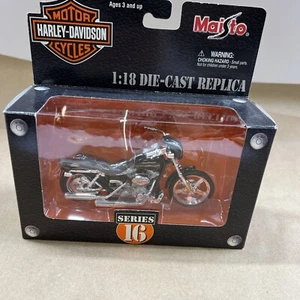 MAISTO 1:18 Harley Series 16 - 1997 XLH Sportster Motorcycle Black & Gold NEW! - Picture 1 of 7