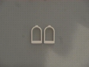 Lego - 2 ventanas blancas con tapa redonda (30044) - GMT209 - Imagen 1 de 1