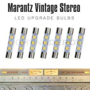 7pcs Marantz Vintage Stereo LED Warm White 8V Fuse Bulb Dial Meter Light Upgrade - Picture 1 of 6