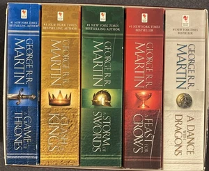 Game Of Thrones PB Set 1-5 Complete Series George R.R. Martin Box Set - Picture 1 of 7