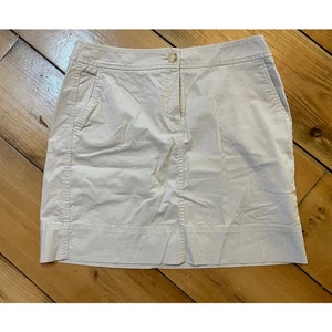 LOFT Ann Taylor Khaki Mini Skirt - Size Medium - Women's - Picture 1 of 5