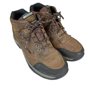 Ariat ATS Terrain Hiking Boots Mens 9 D Brown 10002183 Leather Lace Up - Picture 1 of 13