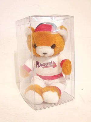 Vintage Atlanta Braves 9" Plush Baseball Teddy Bear Play by Play MLB - Image 1 of 3